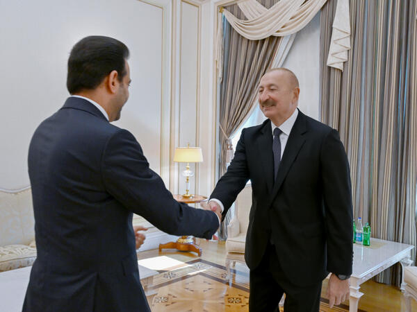 Prezident İlham Əliyev Müsəlman Ağsaqqalları Şurasının baş katibini qəbul edib - <span class="color_red">(Foto)</span>
