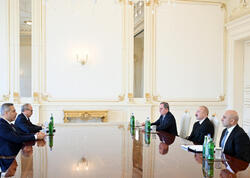 Prezident İlham Əliyev Türkiyənin xarici işlər nazirini qəbul edib - <span class="color_red"> (Foto)</span>