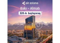 Air Astana Qazaxıstan və Bakı arasında qış reyslərinə aviabiletlərin satışını açıb