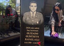Vüsalə Əlizadə qardaşının məzarında - "Qara daş məni sakitləşdirir" - <span class="color_red">(Video)</span>