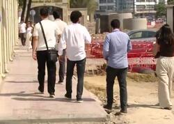 Tələbələr dərsə getmək üçün beton maneələri aşırlar - <span class="color_red">(Video)</span>