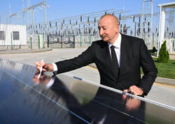 Prezident İlham Əliyevin “Qobustan” Günəş Elektrik Stansiyasının açılışından maraqlı görüntüləri - (Video)