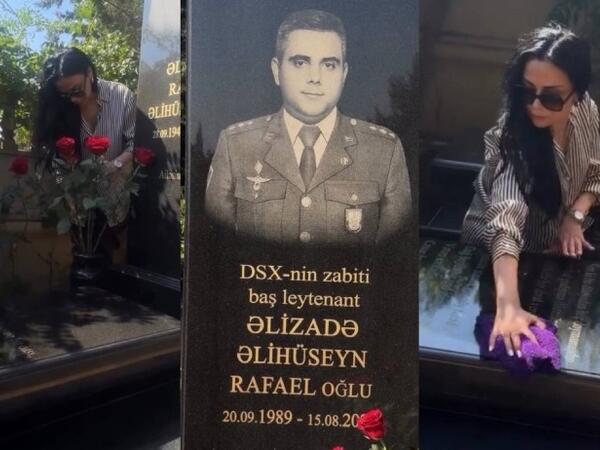 Vüsalə Əlizadə qardaşının məzarında - "Qara daş məni sakitləşdirir" - <span class="color_red">(Video)</span>