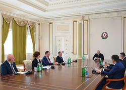 Prezident İlham Əliyev TDT-yə üzv ölkələrin təhlükəsizlik üzrə rəhbər şəxslərini qəbul edib - (Foto)