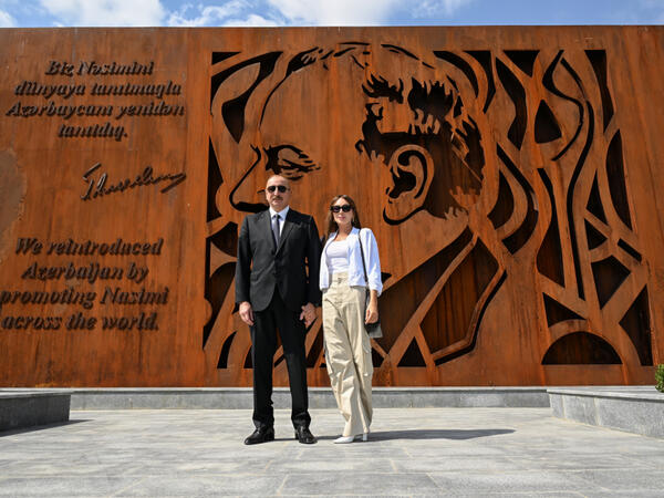 Prezident İlham Əliyev və Birinci xanım Mehriban Əliyeva “Nəsimi Bağları” kompleksi ilə tanış olublar - (Foto)