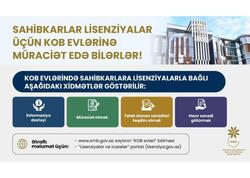 Sahibkarlar lisenziyalar üçün KOB evlərinə müraciət edə bilərlər