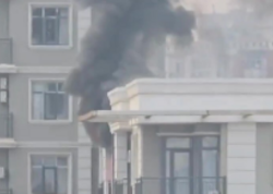 Nərimanovda binada yanğın başlayıb - <span class="color_red">(Video)</span>