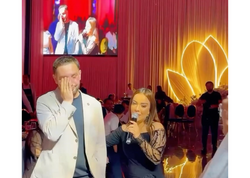 Pünhan Priyevin toyunda kövrək anlar: Gəlinin qardaşı ağladı - <span class="color_red">(Video)</span>