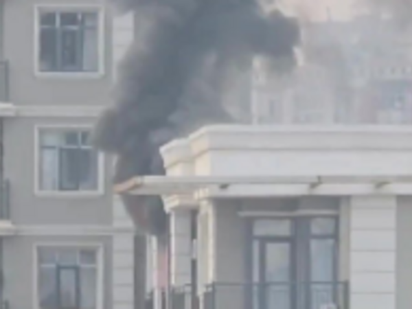 Nərimanovda binada yanğın başlayıb - <span class="color_red">(Video)</span>