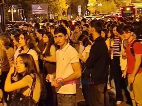 “Elmlər”də axşam saatlarında avtobus böhranı - <span class="color_red">(Video)</span>