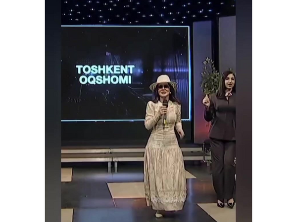 Xatun Özbəkistanda televiziyasında: Beynəlxalq mükafat aldı - <span class="color_red">(Video)</span>