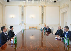 Prezident İlham Əliyev Çin və İtaliya şirkətlərinin rəhbər şəxslərini qəbul edib - (Foto)