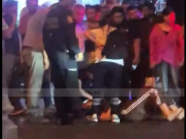 Bakıda gənc qızı motosiklet vurdu - <span class="color_red">(Video)</span>
