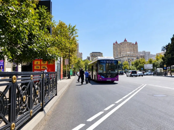 Bakıda yeni avtobus zolağı təşkil edildi