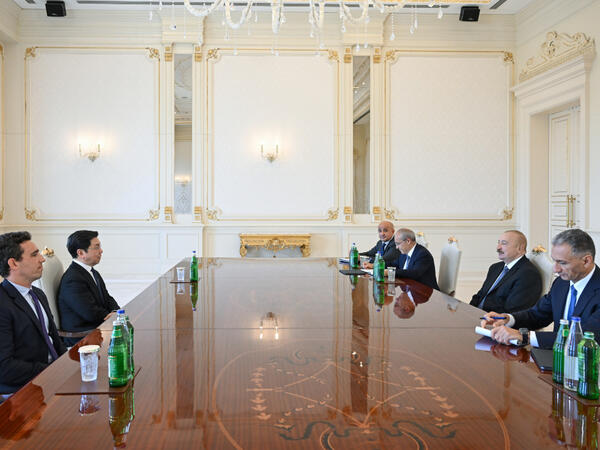 Prezident İlham Əliyev Çin və İtaliya şirkətlərinin rəhbər şəxslərini qəbul edib - (Foto)