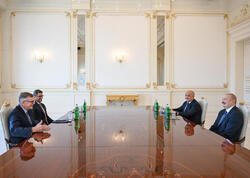 Prezident İlham Əliyev “Neuberger Berman” şirkətinin sədri və baş icraçı direktorunu qəbul edib - <span class="color_red"> (Foto)</span>