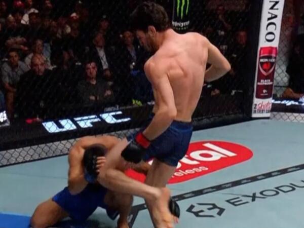 UFC-də ilk döyüşünə çıxan azərbaycanlı idmançı diskvalifikasiya olundu - <span class="color_red">(Video)</span>