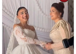 Anasından xeyir-dua alan gəlinin reaksiyası diqqət çəkdi - <span class="color_red">(Video)</span>