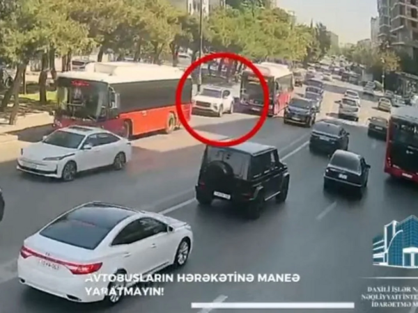 Avtobus zolağına girən sürücülərə DİN-dən xəbərdarlıq