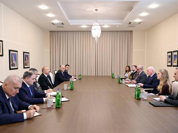 Prezident İlham Əliyev Birləşmiş Krallığın müdafiə üzrə dövlət nazirini qəbul edib - <span class="color_red">(Foto)</span>