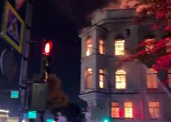 Sankt-Peterburqda Miller malikanəsində güclü yanğın baş verib - <span class="color_red">(Video)</span>