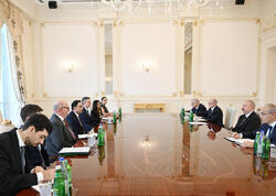 Prezident İlham Əliyev Böyük Britaniyanın ticarət üzrə dövlət nazirini qəbul edib - (Foto)