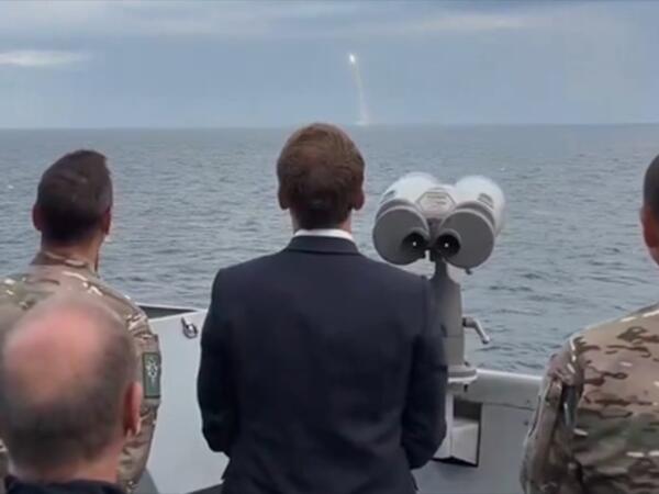 Fransa yeni raketi Makronun gözü qarşısında sınaqdan keçirildi - <span class="color_red">(Video)</span>