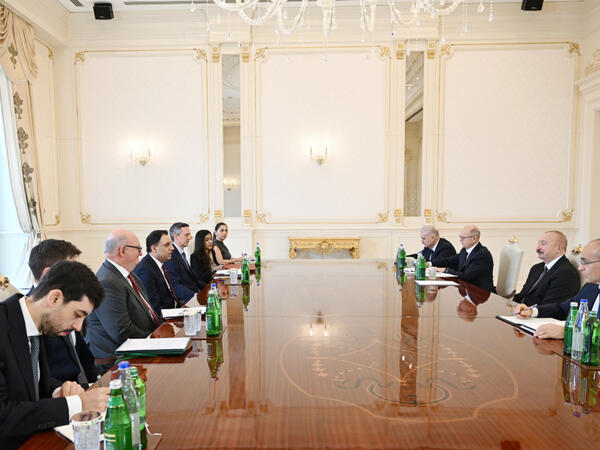 Prezident İlham Əliyev Böyük Britaniyanın ticarət üzrə dövlət nazirini qəbul edib - (Foto)