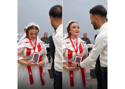 Gəlinin toyda verilən hədiyyəyə "ağzı açıq" qaldı - <span class="color_red">(Video)</span>