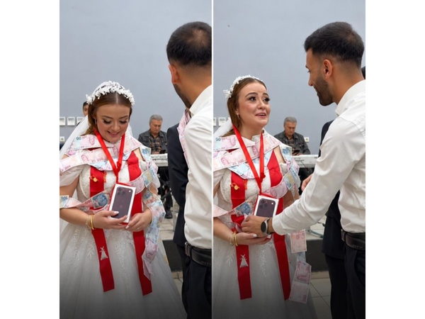 Gəlinin toyda verilən hədiyyəyə "ağzı açıq" qaldı - <span class="color_red">(Video)</span>