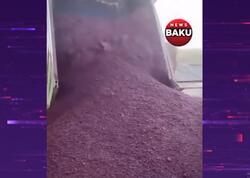 Yük maşını ilə daşınan sumağın yerə boşaldılması realdır? - rəsmi açıqlama - <span class="color_red">(Video)</span>