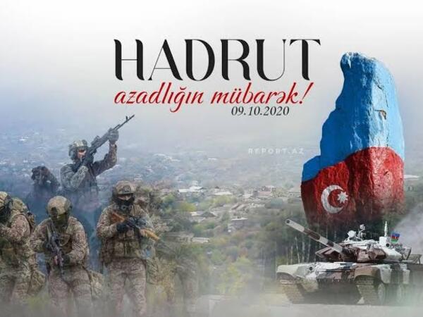 Hadrutun işğaldan azad olunmasından 6 il ötür