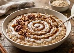 Rafinə olunmamış şəkərsiz səhər yeməyi: "Cinnamon roll" dadında yulaf resepti