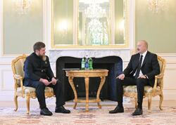 Prezident İlham Əliyev Rusiyanın Çeçenistan Respublikasının başçısını qəbul edib - (Foto)