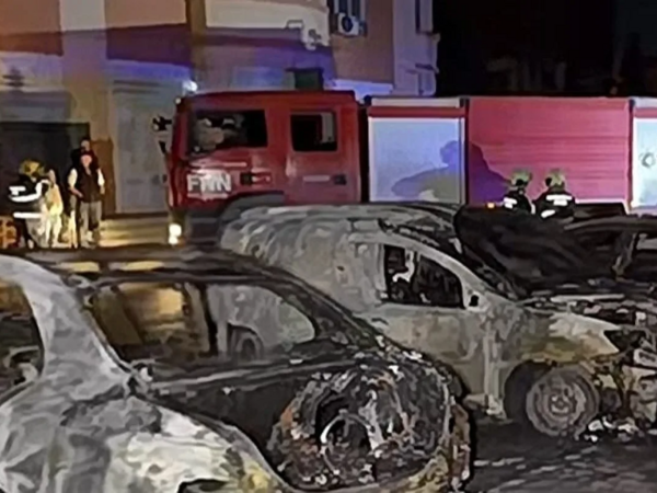 Masazırda 4 avtomobil yanıb kül oldu - <span class="color_red">(Video)</span>