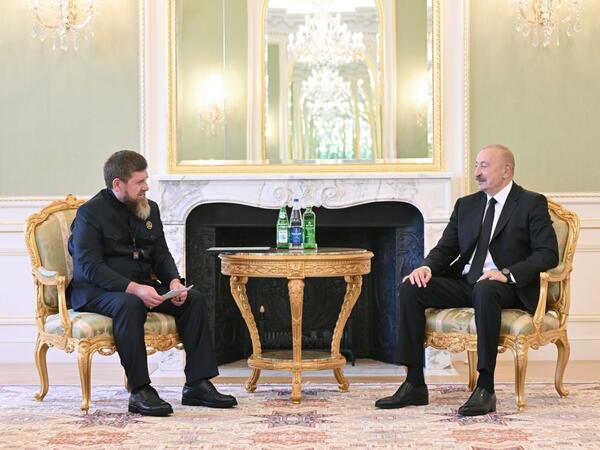 Prezident İlham Əliyev Rusiyanın Çeçenistan Respublikasının başçısını qəbul edib - (Foto)