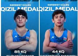 Azərbaycan güləşçiləri Rusiyada beynəlxalq turnirdə qızıl medal qazanıblar