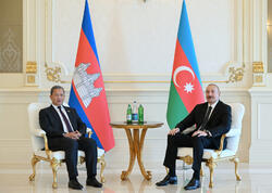 Azərbaycan Prezidenti İlham Əliyevin Kambocanın Baş naziri ilə məhdud tərkibdə görüşü olub - (Foto)