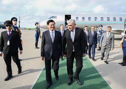 Laos Prezidenti Azərbaycana rəsmi səfərə gəlib - <span class="color_red">(Foto)</span>