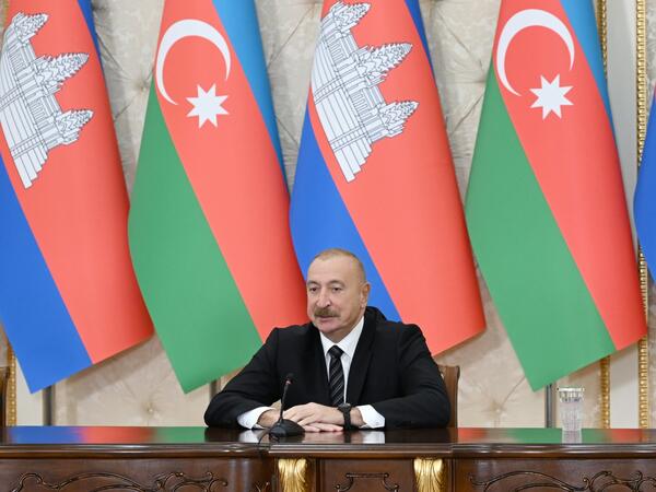 Prezident İlham Əliyev: Kamboca ilə beynəlxalq təşkilatlarda çox sıx əməkdaşlıq edirik