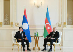 Prezident İlham Əliyevin Laos Prezidenti ilə təkbətək görüşü olub - (Foto)