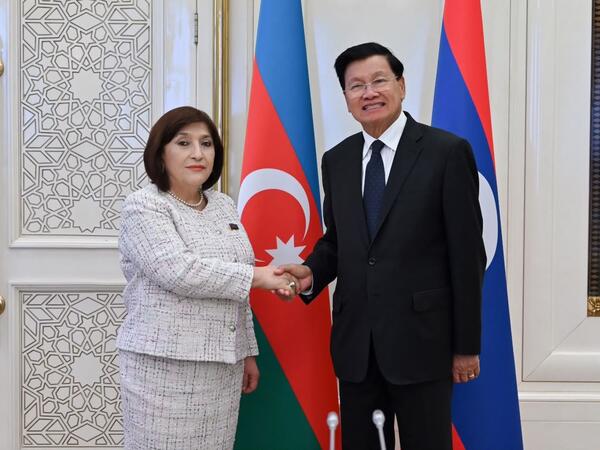 Sahibə Qafarova Laos Prezidenti ilə parlamentlərarası əlaqələri müzakirə edib - <span class="color_red">(Foto)</span>