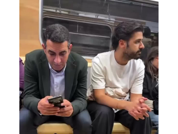 Əmrahın oğlu Bakı metrosundan paylaşım etdi - <span class="color_red">(Video)</span>