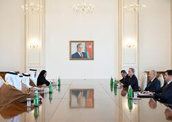 Prezident İlham Əliyev Bəhreynin xarici işlər nazirini qəbul edib - <span class="color_red">(Foto)</span>