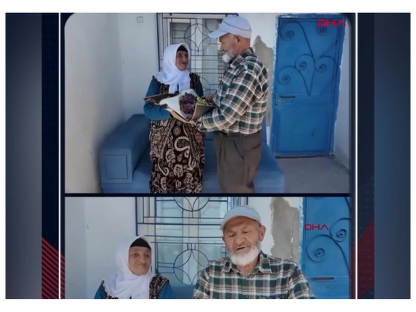 58 illik arvadına hər ad günündə çiçək əvəzinə görün nə hədiyyə edir - <span class="color_red">(Video)</span>