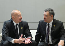 Prezident İlham Əliyev və Sadır Japarov AQEM sammiti çərçivəsində qeyri-rəsmi söhbət edib - <span class="color_red">(Foto)</span>