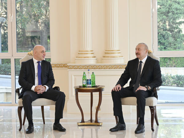 Prezident İlham Əliyev Gürcüstanın ölkəmizdə yeni təyin olunmuş səfirini qəbul edib - (Foto)