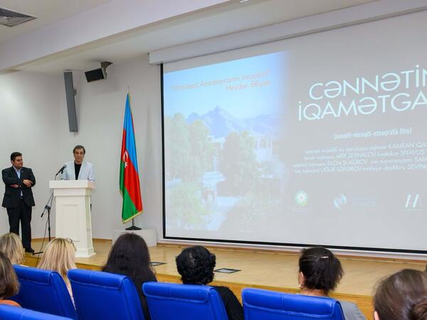 Milli İncəsənət Muzeyində “Cənnətin İqamətgahı” filmi nümayiş olunub - <span class="color_red">(Foto)</span>