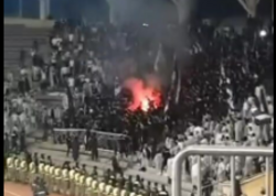 "Neftçi" azarkeşləri məşəl yandırdı - <span class="color_red">(Video)</span>