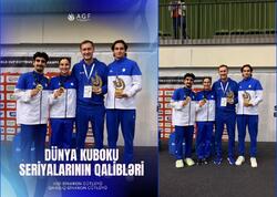 Azərbaycan gimnastları Dünya kuboku seriyalarının qalibi olublar - <span class="color_red">(Foto)</span>